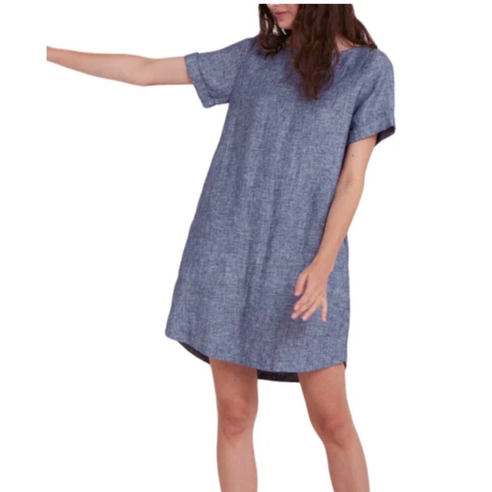 ROBERTA ROLLER RABBIT Women's Navy Blue Hinata Dress L
